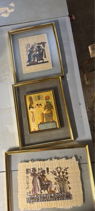 Cuadros de Arte Egipcio en Papiro Decoración