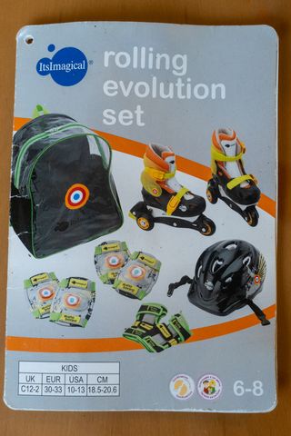Patines en línea infantil talla 30-33 + complement