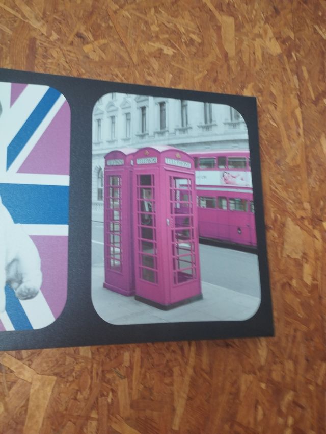 Cuadros coloridos londinenses.