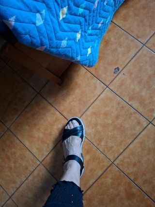 Sandali da donna nero giardini