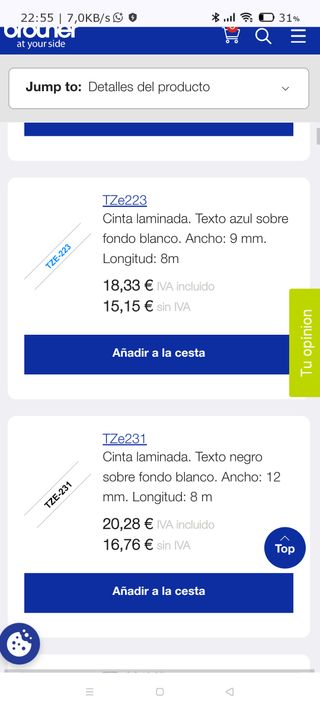 Impresora de etiquetas como nueva