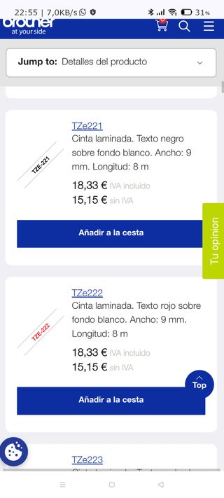 Impresora de etiquetas como nueva