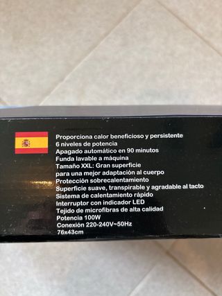 Almoadilla Electrica Orbegozo