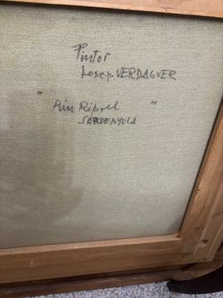 Cuadro de Josep Verdaguer. Colección rio Ripoll