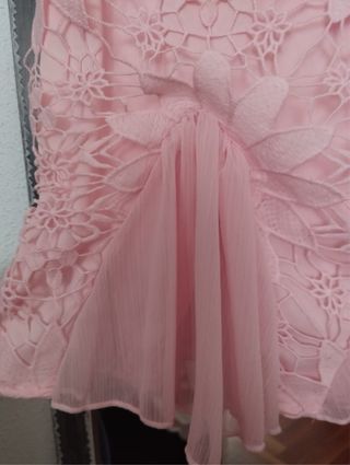 Vestido rosa claro ocasión especial