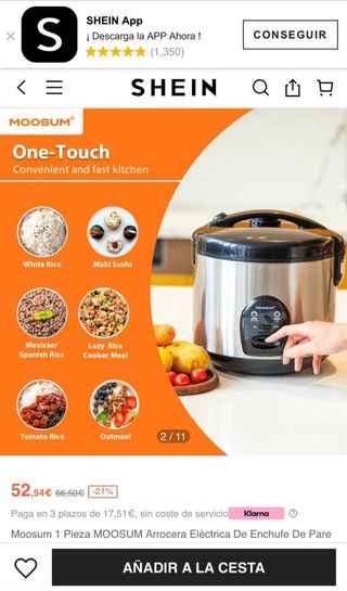 Moosum electric Rice cooker .
