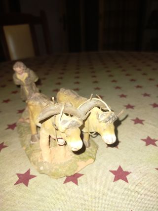 Figuras belén de barro muy antigua