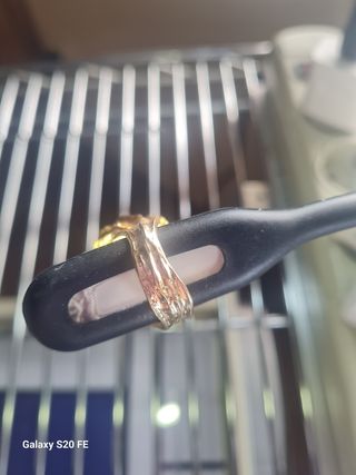 Anillo Vintage Italiano con Gran Piedra