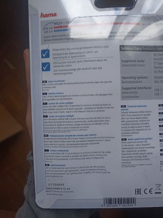 Lector de tarjetas SD, micro SD, CF...