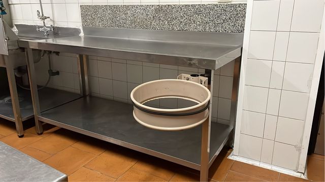 Mesa de trabajo acero inoxidable 177cm