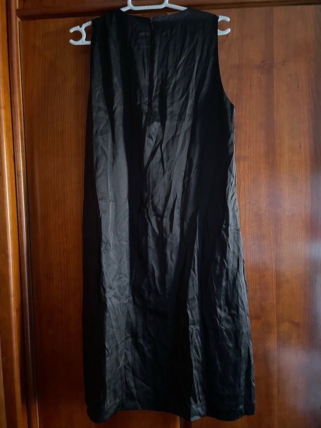 Vestido tela arrugada tablas