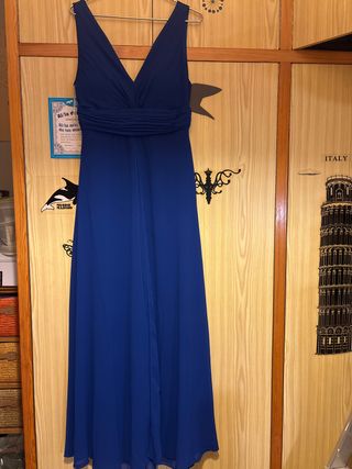 Mono de fiesta azul electrico