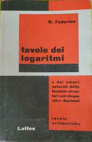 Tavole Logaritmi E Valori Funzioni Circolari