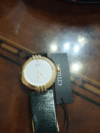 Citizen donna oro e pelle verde