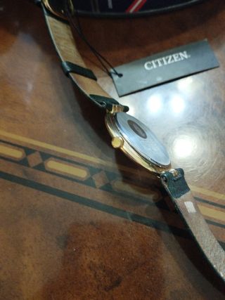 Citizen donna oro e pelle verde