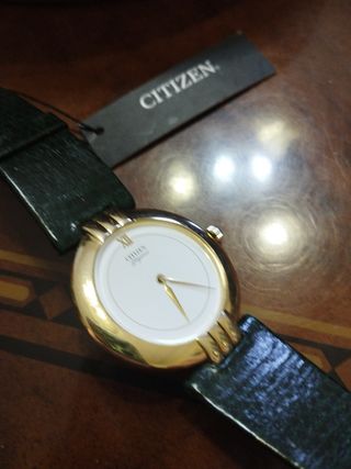 Citizen donna oro e pelle verde