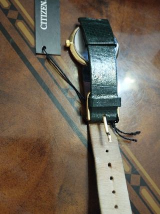 Citizen donna oro e pelle verde