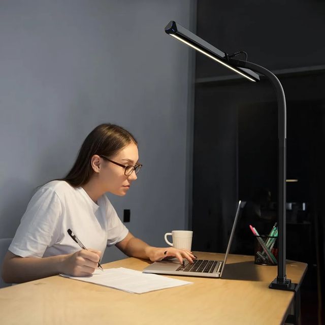 Lámpara de escrito LED con abrazadera