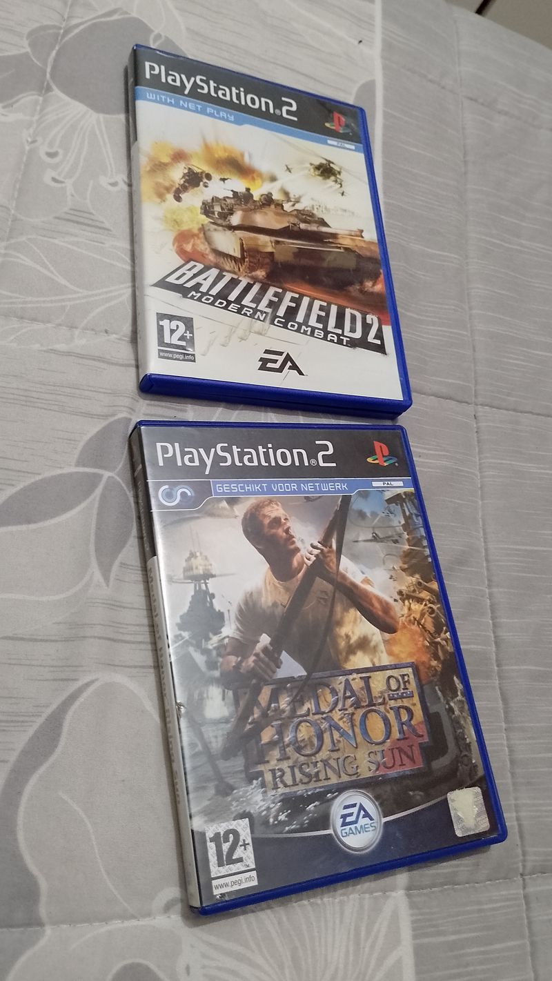 Imagen de Battlefield 2 y medal of honor de ps2