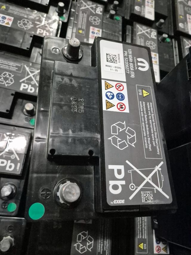 batteria 60ah start e stop mopar