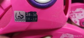 Patines niña. Número 28 a 30