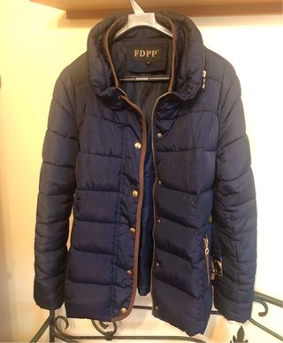 Cazadora parka water repellent cinturón