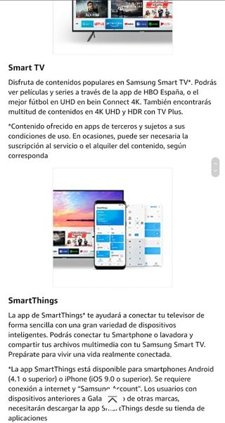 TV LED SAMSUNG 50" Serie 7 4k,UHD,Wifi,Smart tv,..