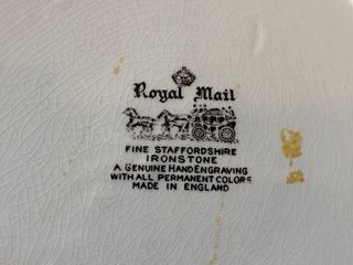 Plato de porcelana inglesa Royal Mail