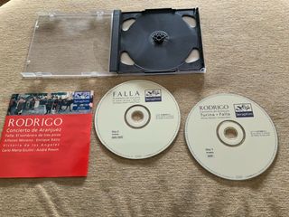 RODRIGO TURINA FALLA RAVEL ANDRE PREVIN CD DOBLE