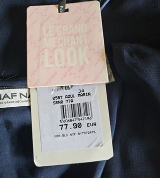 Vestido con etiqueta Naf Naf talla 34