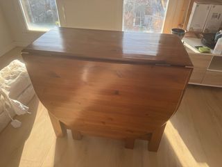 Mesa madera plegable