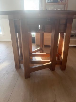 Mesa madera plegable