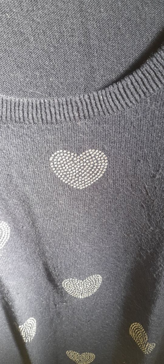 Jersey de punto fino azul marino