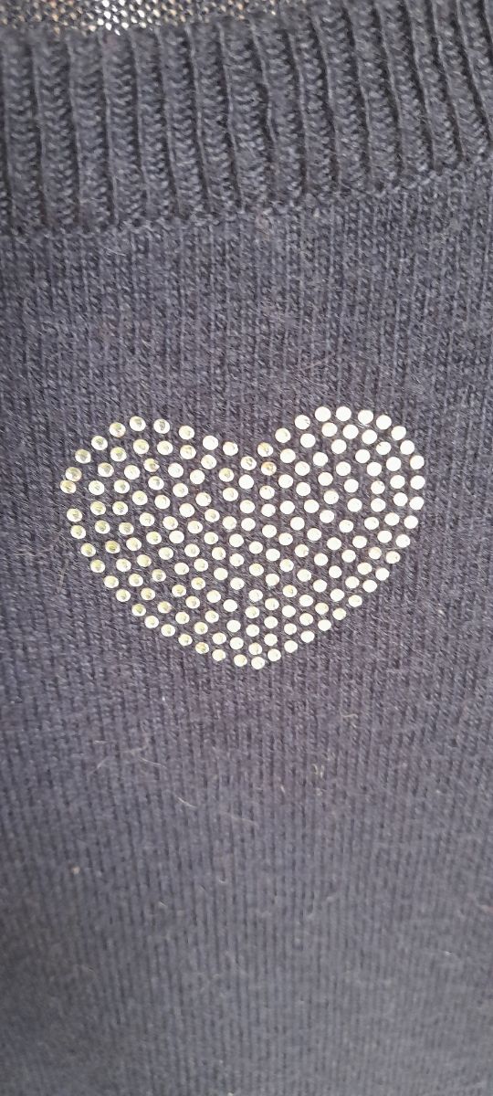 Jersey de punto fino azul marino