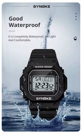 SYNOKE-reloj digital militar para hombre, NUEVO
