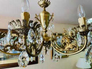 LÁMPARA DE LÁGRIMAS DE CRISTAL Vintage