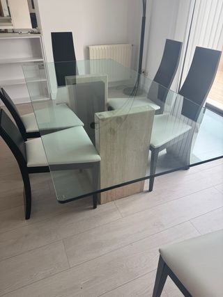 Mesa Cristal Peana Marmol