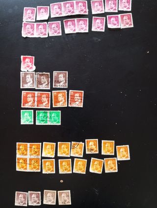 Sellos Rey, Franco y extranjeros