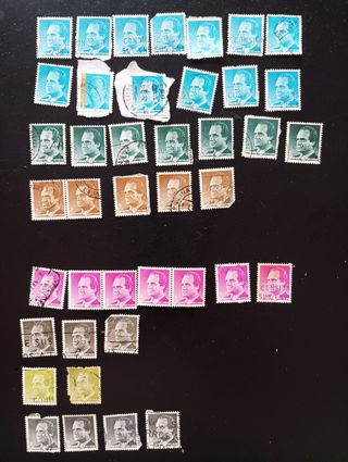 Sellos Rey, Franco y extranjeros