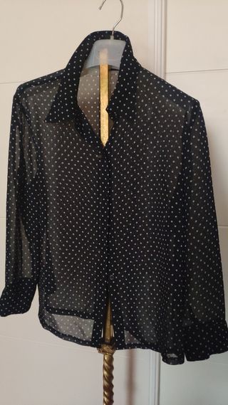 Camisa de topos marca Cortefiel talla 44
