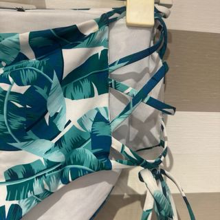 Bañador mujer azul blanco y verde   tezenis