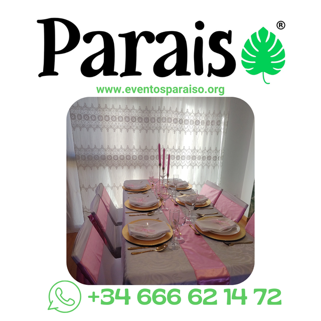 Alquiler de Manteles Sillas Mesas Copas Bodas