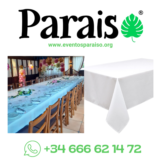 Alquiler de Manteles Sillas Mesas Copas Bodas