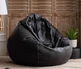 Puff de piel Aloja gato Preto