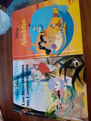 Libros Disney. Los rescatadores y Aladdin 