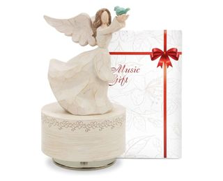 Caja musical giratoria rosa