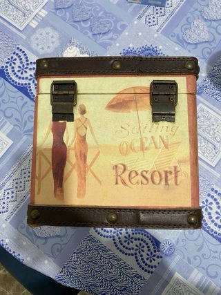 Caja madera decorativa