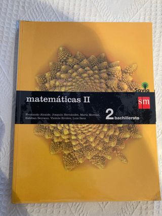 Matemáticas II. 2 Bachillerato. Savia