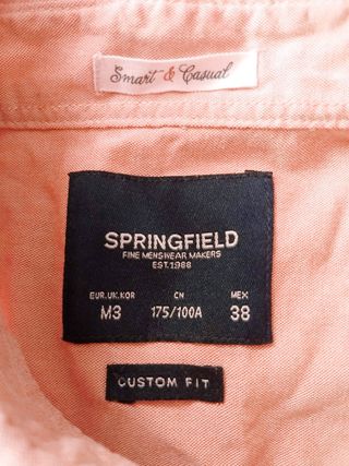 Camisa rosa Springfield con coderas