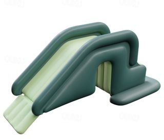 Piscina hinchable con tobogán